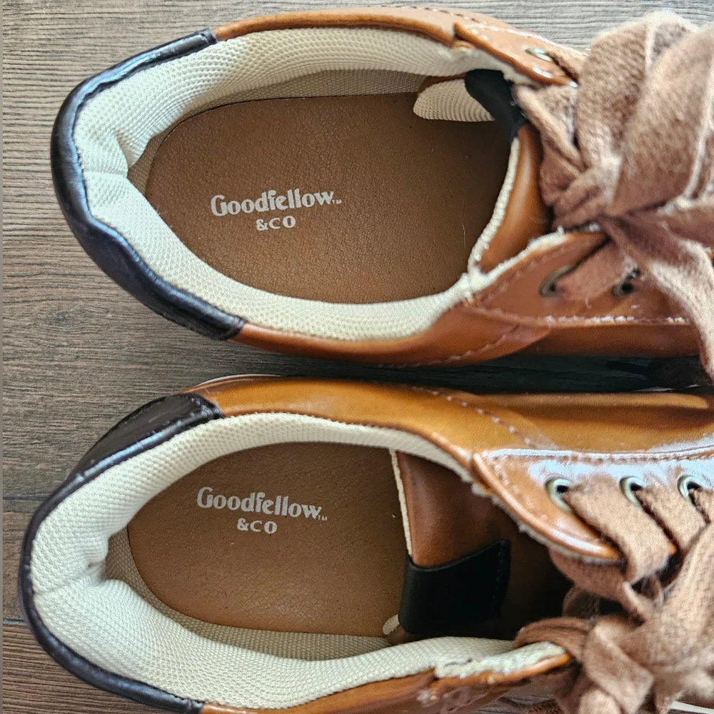 Goodfellow & Co Men's Eddie Casual Faux Leather Sneakers Size 8 EUC